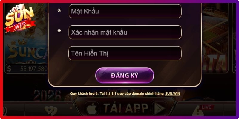 Điều kiện khi đăng ký Sunwin